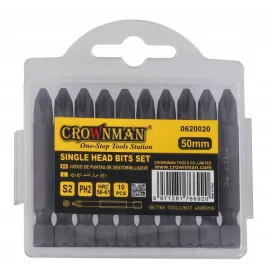 Crownman 50mm-es 10 db-os dupla bit készlet