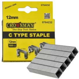 Crownman Kárpitós Tűzőgép Kapocs 0.7x12mm 1000 db