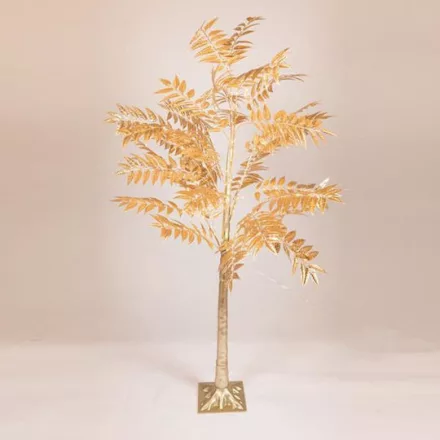 Eurolamp ARANYFA SZÉLES LEVÉLLEL 1,5m, 6W, 110 MELEG FEHÉR MINI LED, 3M-ES HOSSZABBÍTÓKÁBEL, IP44