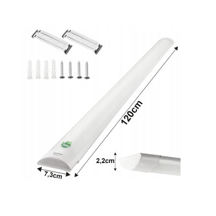 Berge Batten Led 36 W  120 cm  4000K  falon kívüli fehér lámpa