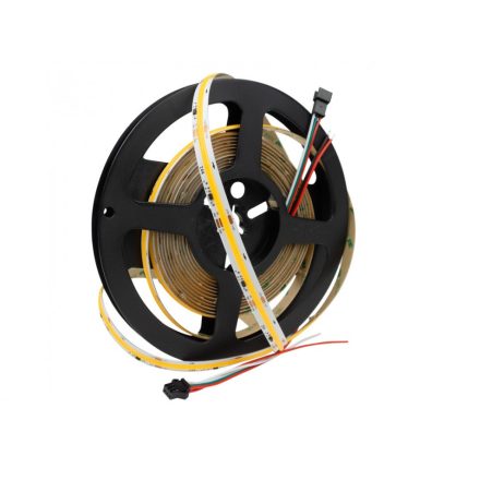 EcoLight COB Digitális Led szalag melegfehér 810 lm/méter  9 W/méter  12 V  IP20  5m / tekercs