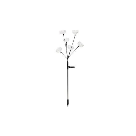 MasterLED napelemes Virág alakú földbe szúrható 84 cm-es kerti LED (x6) lámpa