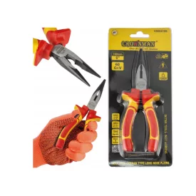 Crownman Szigetelt hosszú vágófogó 160 mm