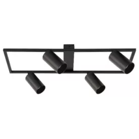 MasterLED Bumo GU10 foglalatú  4es fekete mennyezeti lámpa