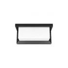 MasterLED Lagos 2, fekete oldalfali lámpa, E27-es foglalattal