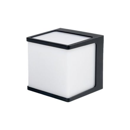 MasterLED Cube-2, fekete oldalfali lámpa, GX53-es foglalattal