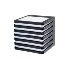 MasterLED Cube-3, fekete oldalfali lámpa, GX53-es foglalattal