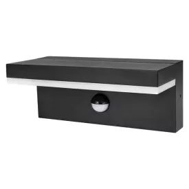   MasterLED Hestio 9W-os natúr fehér, fekete oldalfali lámpa mozgásérzékelővel