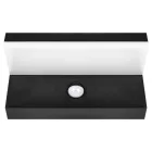 MasterLED Hestio 9W-os natúr fehér, fekete oldalfali lámpa mozgásérzékelővel