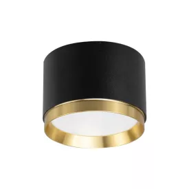   MasterLED Lumet fekete/arany mennyezeti lámpatest, GX53-as foglalattal