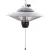 Eurolamp függesztett mennyezeti hősugárzó szürke, 2000W, IP24