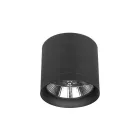 MasterLED AR111 felületre szerelhető lámpatest, kerek, 110x118, IP20, fekete GU10-es foglalattal