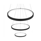 MasterLED Coma LED csillár 20/40/60cm 77W fekete