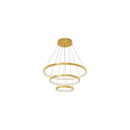 MasterLED Coma LED csillár 20/40/60cm 77W arany