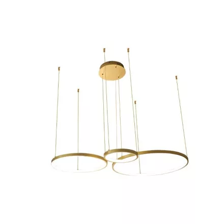 MasterLED Hodo LED csillár 20/40/60cm 77W arany