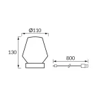 Strühm Abi LED kristály asztali lámpa