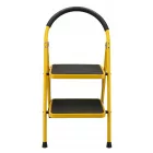 Összecsukható létra, 2 lépcsős, acél létra, 150 kg terhelhetőség