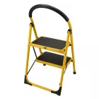 Összecsukható létra, 2 lépcsős, acél létra, 150 kg terhelhetőség