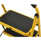 Összecsukható létra, 2 lépcsős, acél létra, 150 kg terhelhetőség