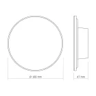 Videx WL03 LED fali lámpa 12W IP65 3000K-4000K-6500K Fehér