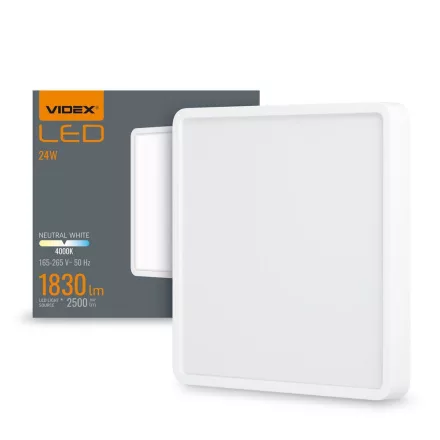 VIDEX-DOWNLIGHT-LED-DLSS-24W LED Felületre szerelhető Mennyezeti lámpa