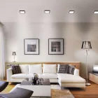 VIDEX-DOWNLIGHT-LED-DLSS-FEKETE-18W felületre szerelhető mélysugárzó