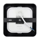 Ecolight 18W-os, négyzet alakú, CCT, fekete, süllyesztett és felületre szerelhető lámpa