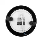 Ecolight 18W-os, kerek alakú, CCT, fekete, süllyesztett és felületre szerelhető lámpa