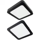 Ecolight 24W-os, négyzet alakú, CCT, fekete, süllyesztett és felületre szerelhető lámpa