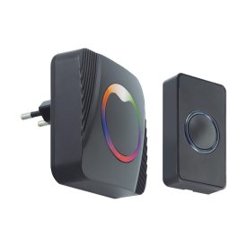 Eliza 230V fekete vezeték nélüli csengő