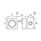 Eliza 230V fekete vezeték nélüli csengő