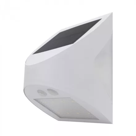 Ecolight Napelemes homlokzati lámpatest alkonyérzékelővel fehér 3W 4000K