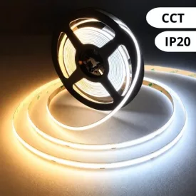 Ledmaster COB LED szalag 8W/m, 800lm, CCT, IP20, 5m/tekercs