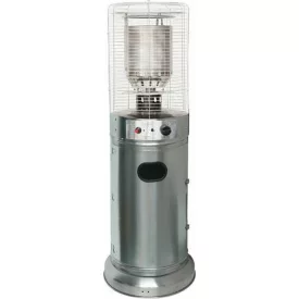   Eurolamp Gáztűzhely Lighthouse, 11 kW teljesítménnyel és 800 g/h fogyasztással, 46x46x135 cm, acél szín