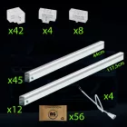 Berge Hexagon LED Garázsvilágító, 520W 2438x4854mm, 6500K