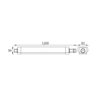Strühm LAGAN LED 55W 120 cm-es sorolható por- és pármentes lámpatest, 4000K IP65