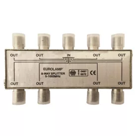 8-as TV antenna elosztó F csatlakozó