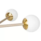 MasterLED Bali 77 cm-es bézs+arany színű függesztett mennyezeti lámpa 6x E27-es foglalattal