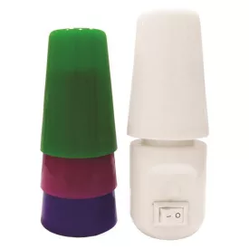    LED irányfény kapcsolóval ,cserélhető búrával 2700K 1W