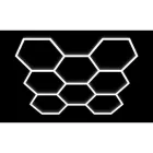 MasterLED Hexagon 8L LED lámpa 350W, 315x301cm szett 6500K