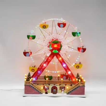 Eurolamp ÓRIÁSKERÉK, FÉNYZENÉVEL ÉS MOZGÁSSAL, adapterrel 44,5X20,5X54Cm