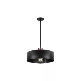   MasterLED Nilo függesztett mennyezeti lámpa, E27, 30cm, fekete+réz
