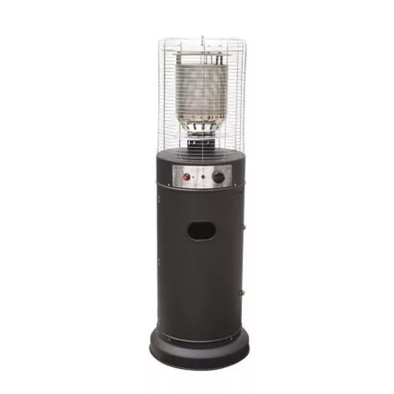 Eurolamp Gáztűzhely Lighthouse, 11 kW teljesítménnyel és 800 g/h fogyasztással, 46x46x135 cm fekete