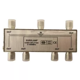 6-os TV antenna elosztó F csatlakozó