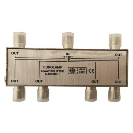 6-os TV antenna elosztó F csatlakozó