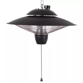  Eurolamp függesztett mennyezeti hősugárzó fekete, 2000W, IP24