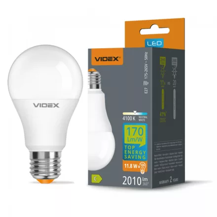 VIDEX A60h LED izzó 11.8W E27 4100K