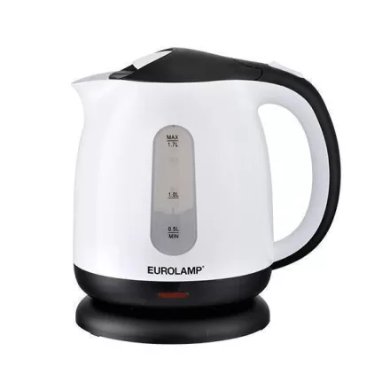 Eurolamp ELEKTROMOS VÍZFORRALÓ FEHÉR-FEKETE 1,7L 1850-2200W 220-240V