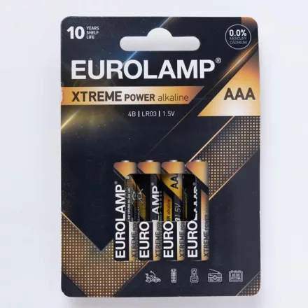 Eurolamp XTREME power elem AAA LR03 1.5V 4DB