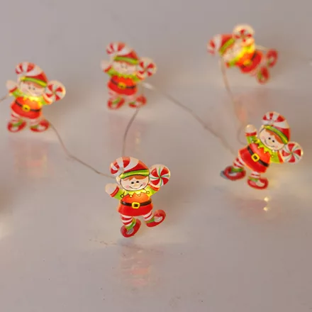 Eurolamp manó LED lámpák Meleg fehér, elemes füzérben 1 db
